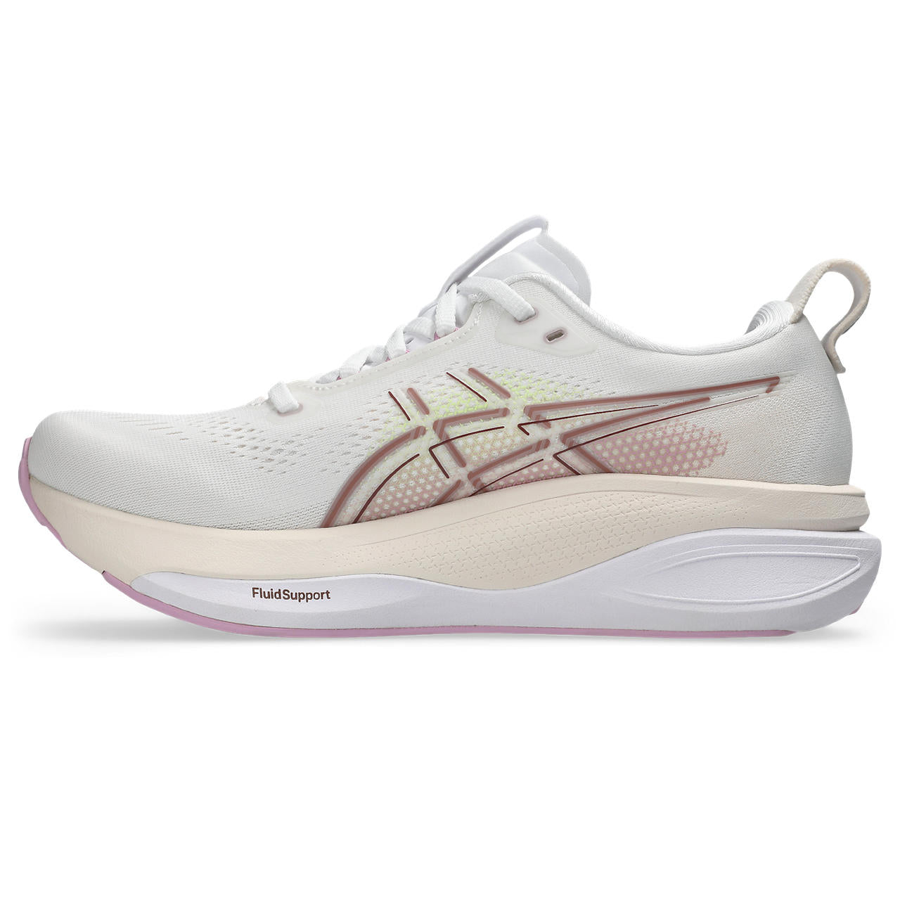Asics Damenlaufschuhe Gel-Kayano 33, White/Hazy Lilac