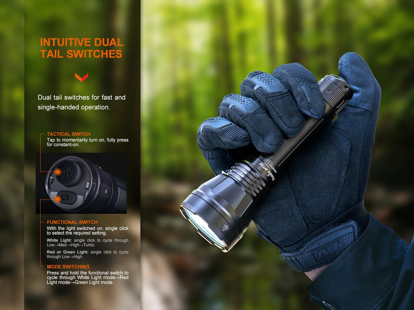 Fenix HT32 Outdoor Jagd-Taschenlampe, 2500 Lumen