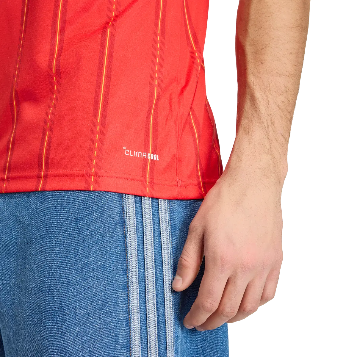 Spanien Herrenfußballshirt Home Jersey 2026, Heimtrikot mit Climacool für Spiel, Training und Fan Einsatz - machsport