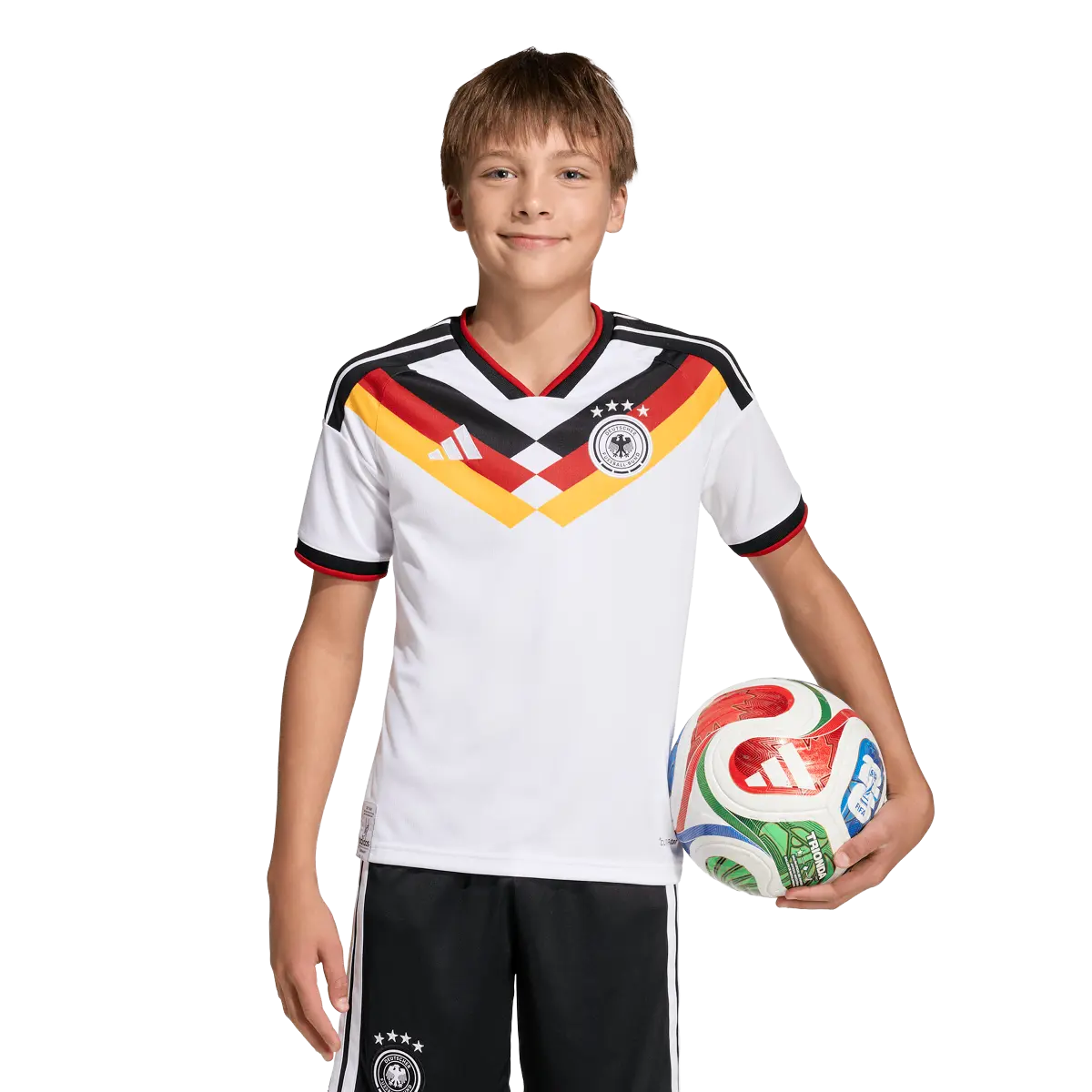 DFB Kinderfußballshirt Home Jersey 2026, Heimtrikot mit Climacool für Training, Spiel und Fan Einsatz - machsport