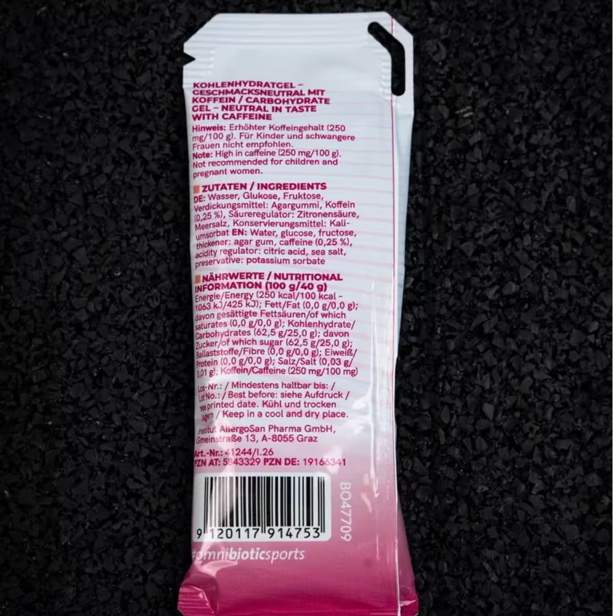 OMNi-POWER® Carbo Gel neutral + Coffein 40g