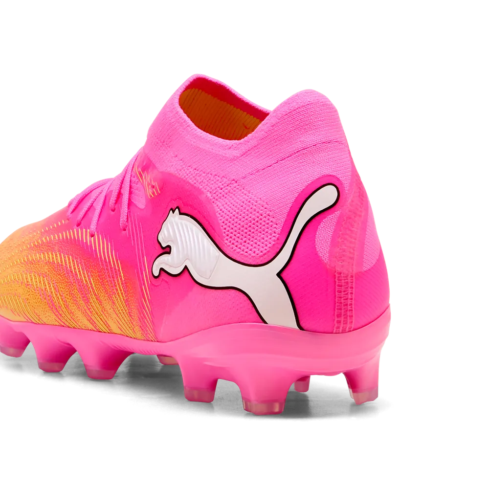 Puma Kinderfußballschuhe Future 9 Pro FG/AG, Poison Pink-Sun Stream-Bright Aqua-Puma White