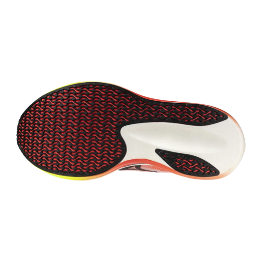 Mizuno Herrenlaufschuhe Hyperwarp Pro, rot – Rückansicht – rot / 42