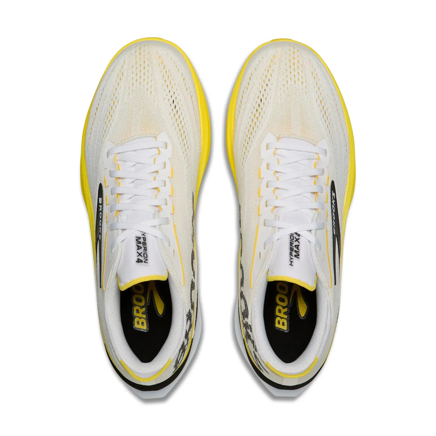 Brooks Herrenlaufschuhe Hyperion Max 4, White/Cyber Yellow/Black
