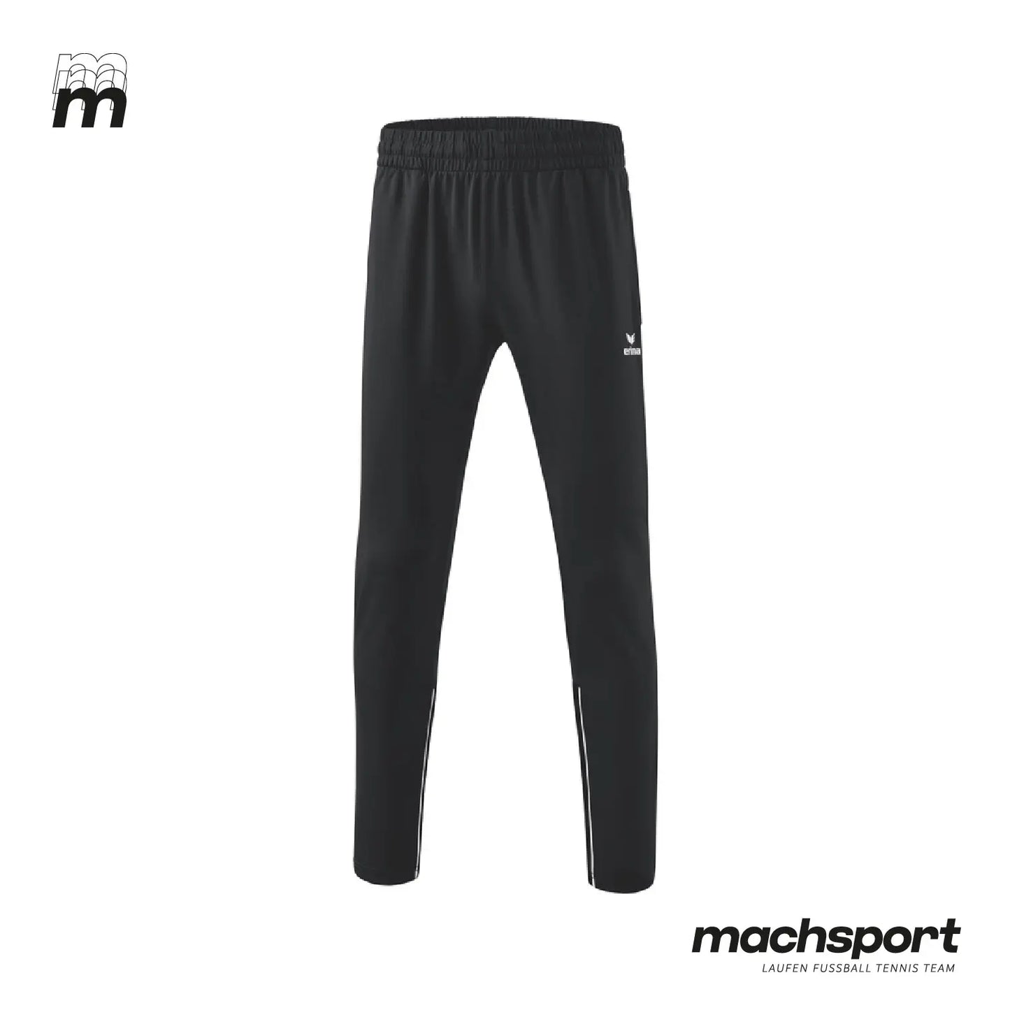Erima MUTS Performance Trainingshose für Teamsport, schwarz mit elastischem Bund und sportlichem Design.
