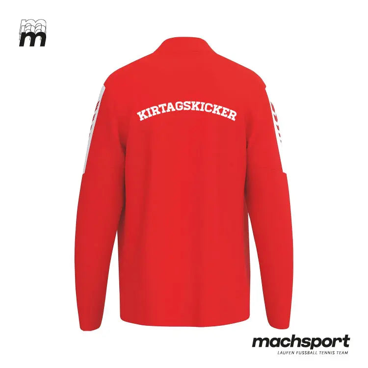 Union HOVA Adlwang Trainingsjacke von Erima, Teamsport-Jacke, Rückansicht mit Reißverschluss und branding.