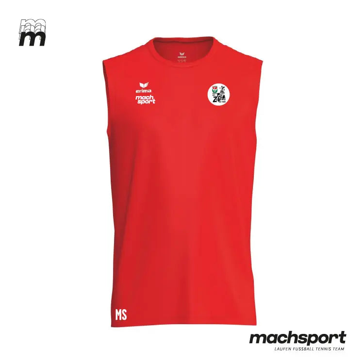 Union Weißkirchen Teamsport Tanktop von Erima, leichtes weißes Sporttop mit Teamlogo für sportliche Aktivitäten.