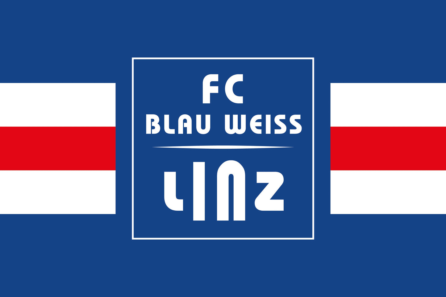 FC Blau-Weiß Linz Stockfahne 40x60 cm - machsport