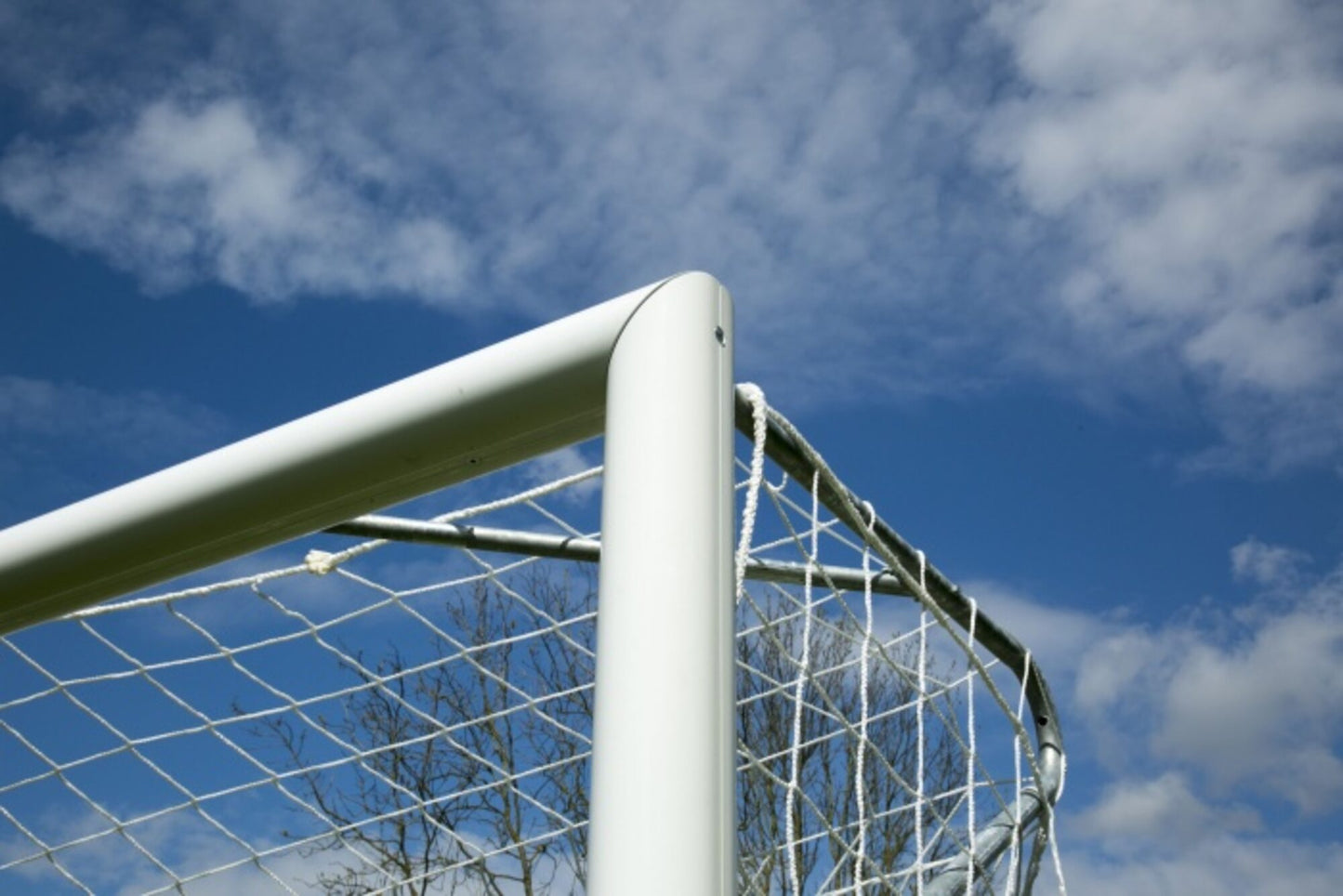 Powershot Fußballnetz - Trapezförmig - 2mm - Weiß - machsport