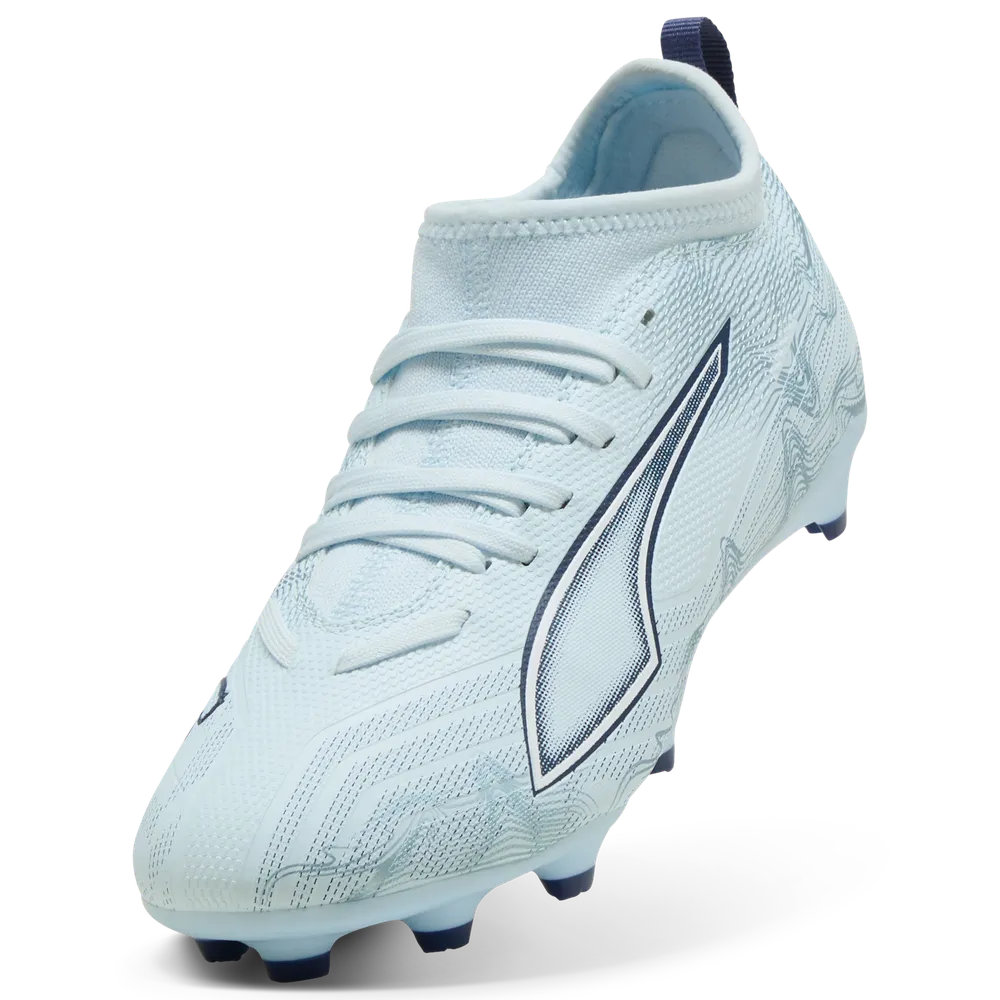 Puma Kinderfußballschuhe Ultra 6 Match FG/AG seitliche Ansicht, Rasen- und Kunstrasenfußballschuhe für Kinder