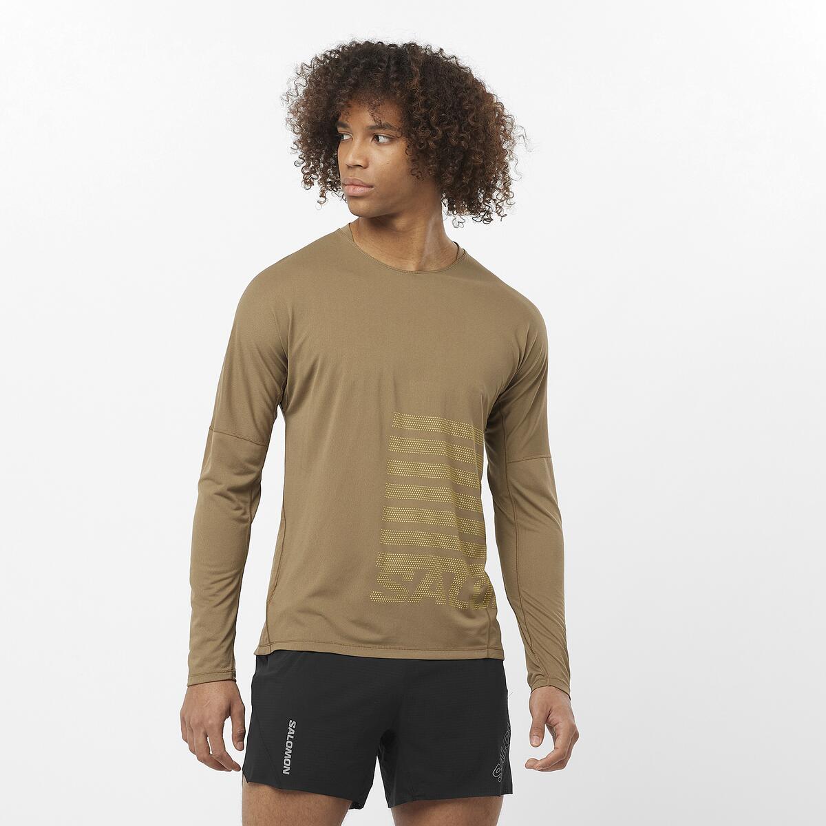 Salomon Herrenlangarmshirt Sense Aero LS TEE GFX - machsport