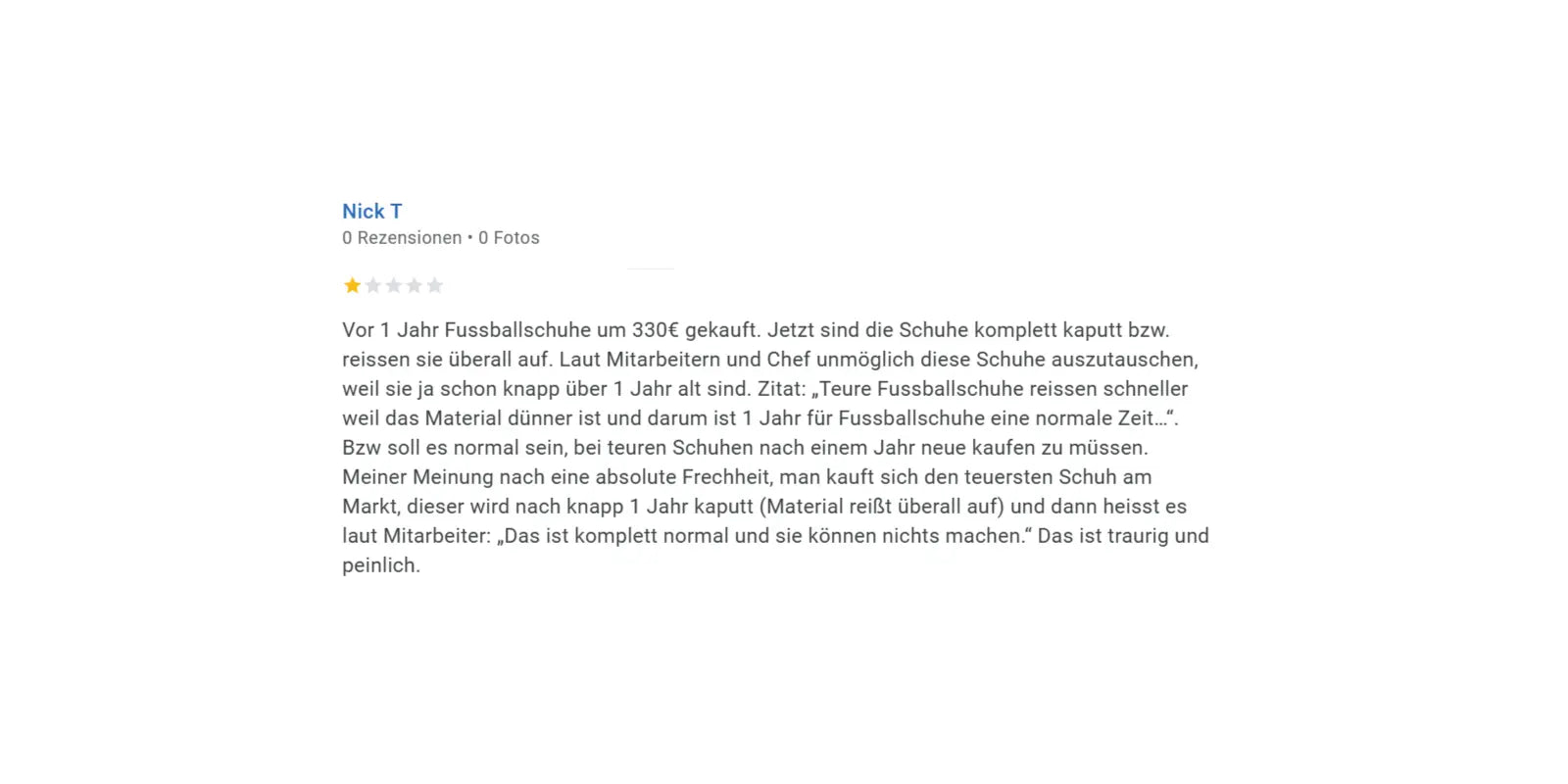 Kundenbewertung