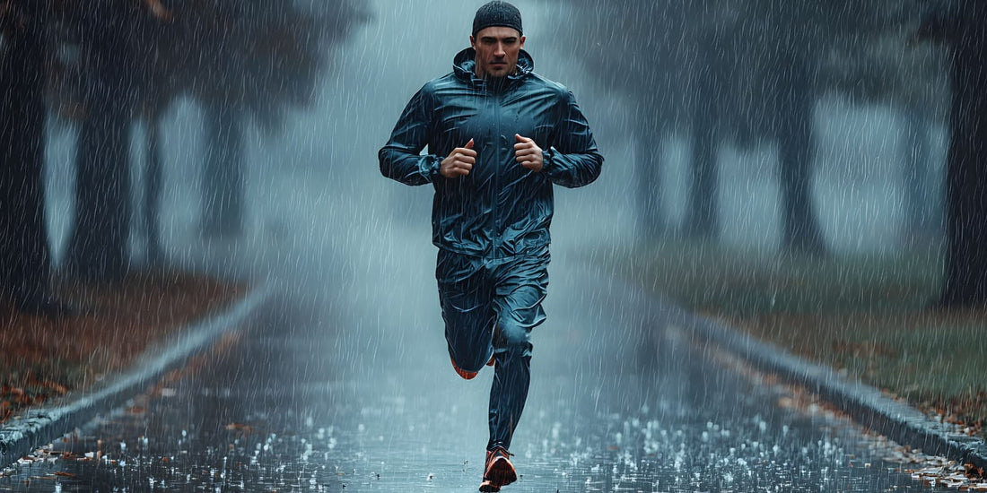 Läufer im Regen