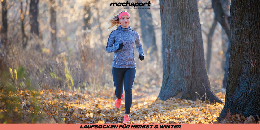 Läuferin im Herbst