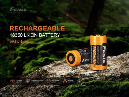 Fenix ARB-L18-1100 - Wiederaufladbarer 18350 Li-Ion-Akku (1100 mAh)