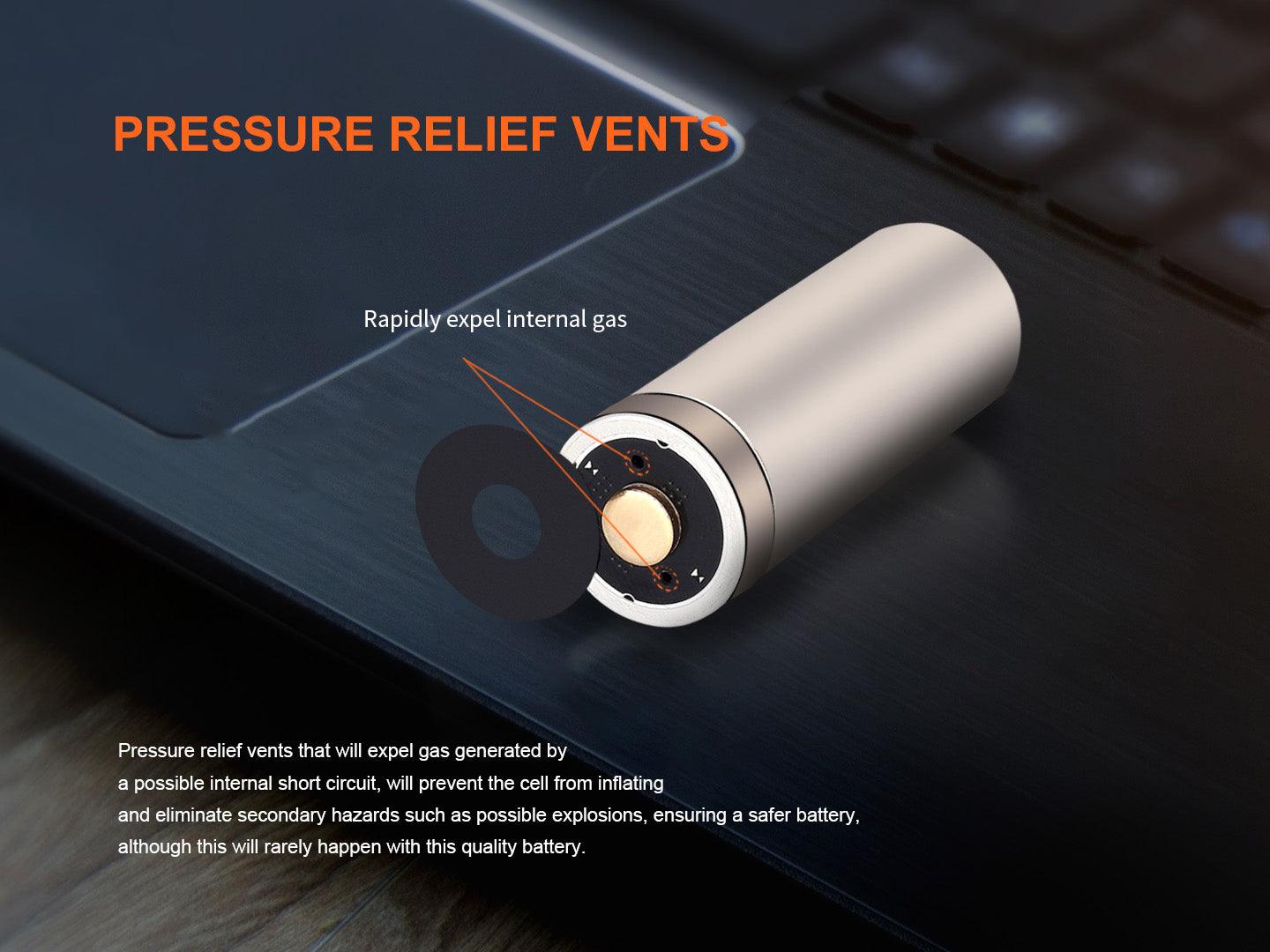 Fenix ARB-L18-1100 - Wiederaufladbarer 18350 Li-Ion-Akku (1100 mAh)