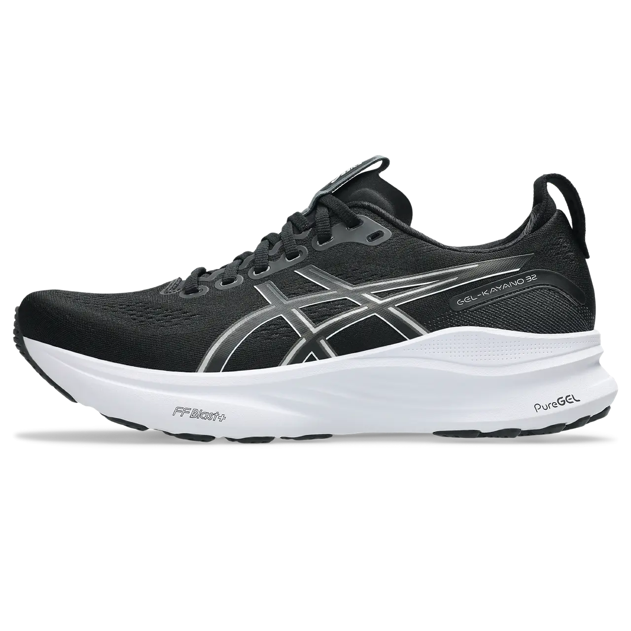 Asics Herrenlaufschuhe Gel Kayano 32 wide, Black/White, Größe 44 – Bild 