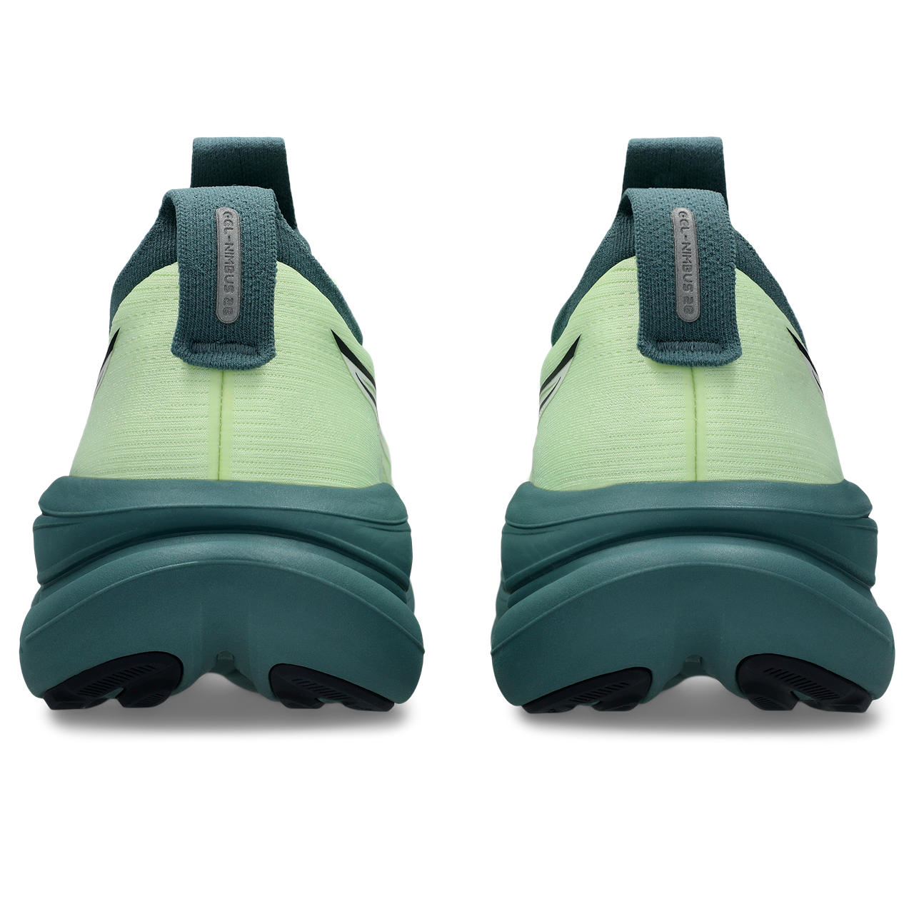 Asics Herrenlaufschuhe GEL-Nimbus 28 Illuminate Yellow/Foggy Teal, neutraler Komfort-Laufschuh mit maximaler Dämpfung - machsport – Bild 