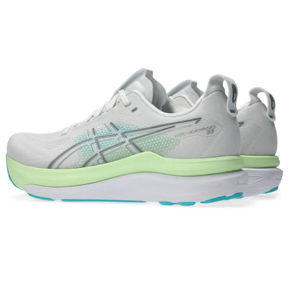 Asics Herrenlaufschuhe Gel-Kayano 33, White/Energy Aqua