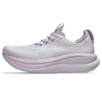 Asics Damenlaufschuhe Gel-Nimbus 28 Dahlia/White, neutraler Komfort-Laufschuh mit maximaler Dämpfung - machsport