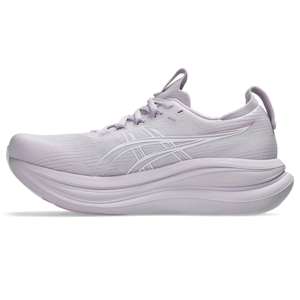 Asics Damenlaufschuhe Gel-Nimbus 28 Dahlia/White, neutraler Komfort-Laufschuh mit maximaler Dämpfung - machsport