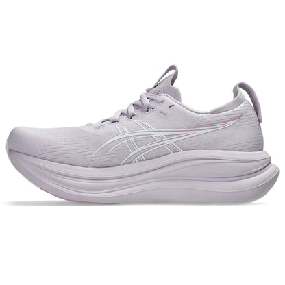Asics Damenlaufschuhe Gel-Nimbus 28 Dahlia/White, neutraler Komfort-Laufschuh mit maximaler Dämpfung - machsport