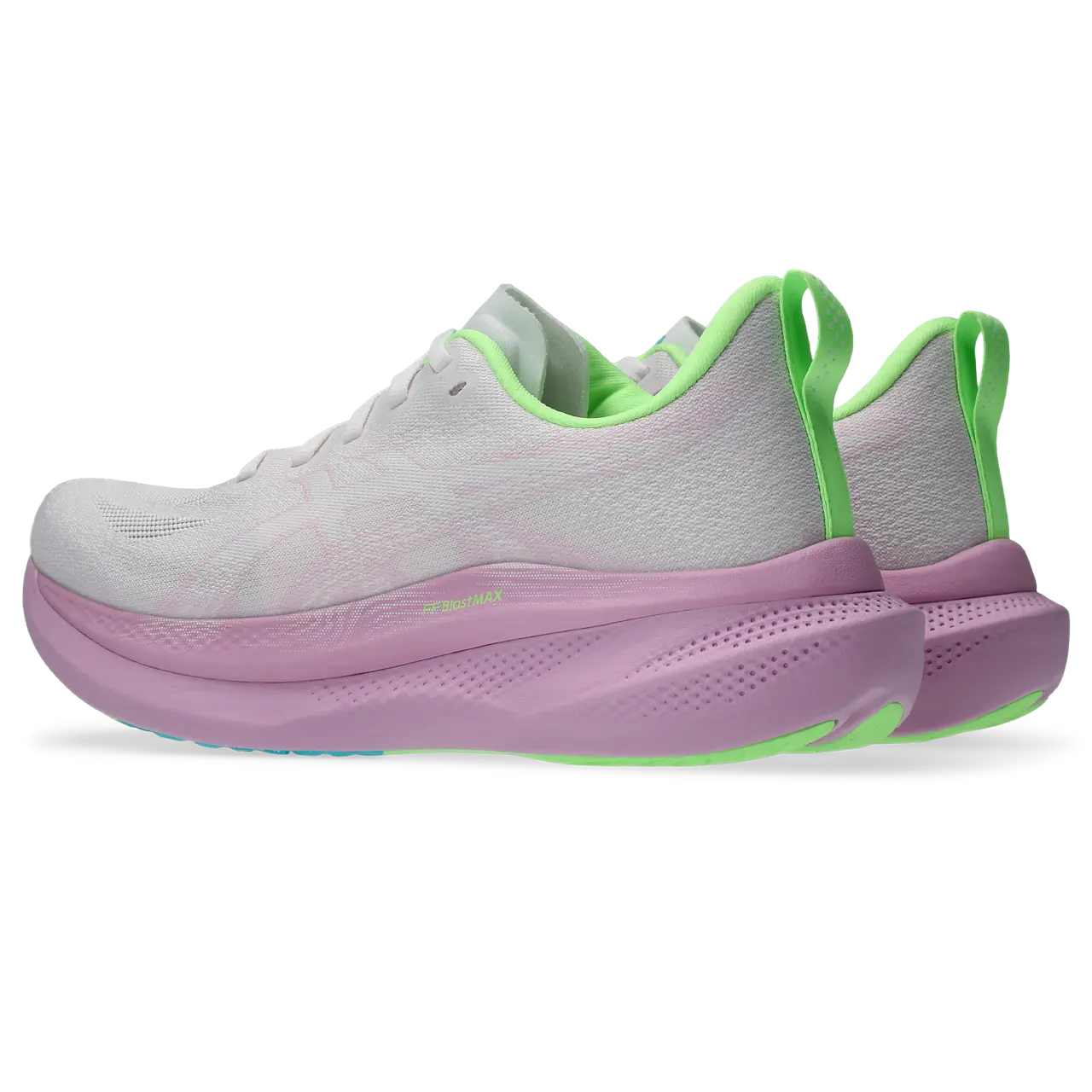 Asics Damenlaufschuhe Glideride Max 2, White/Hazy Lilac – Bild 