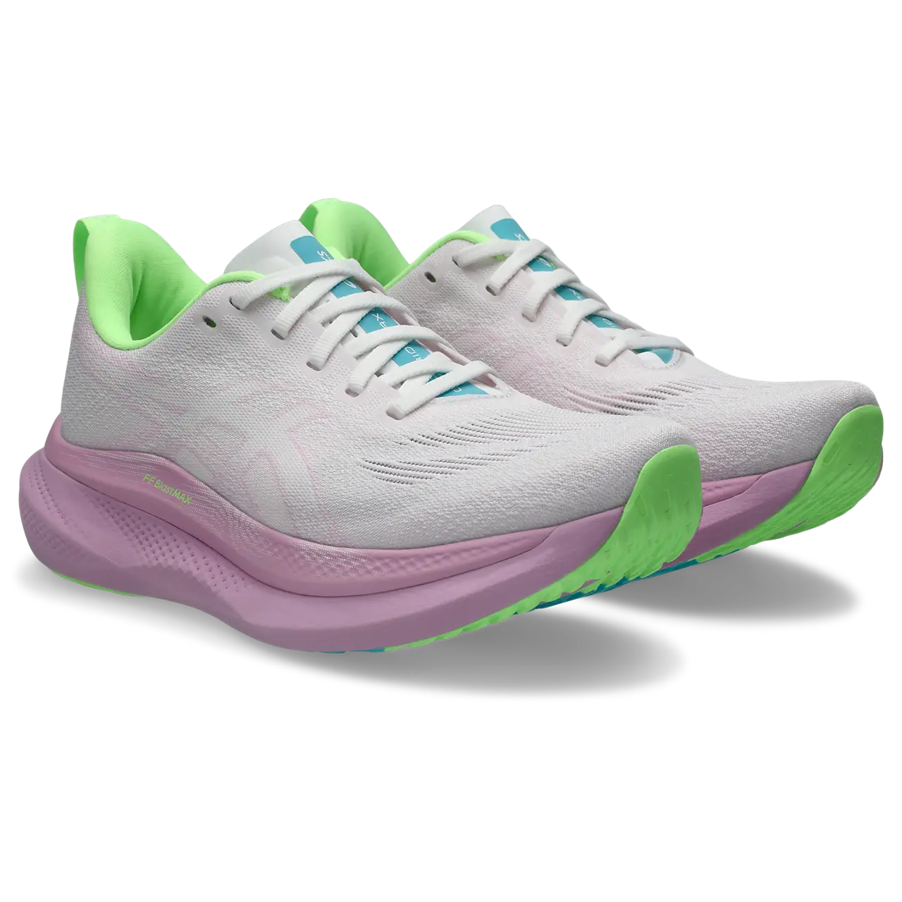 Asics Damenlaufschuhe Glideride Max 2, White/Hazy Lilac – Bild 