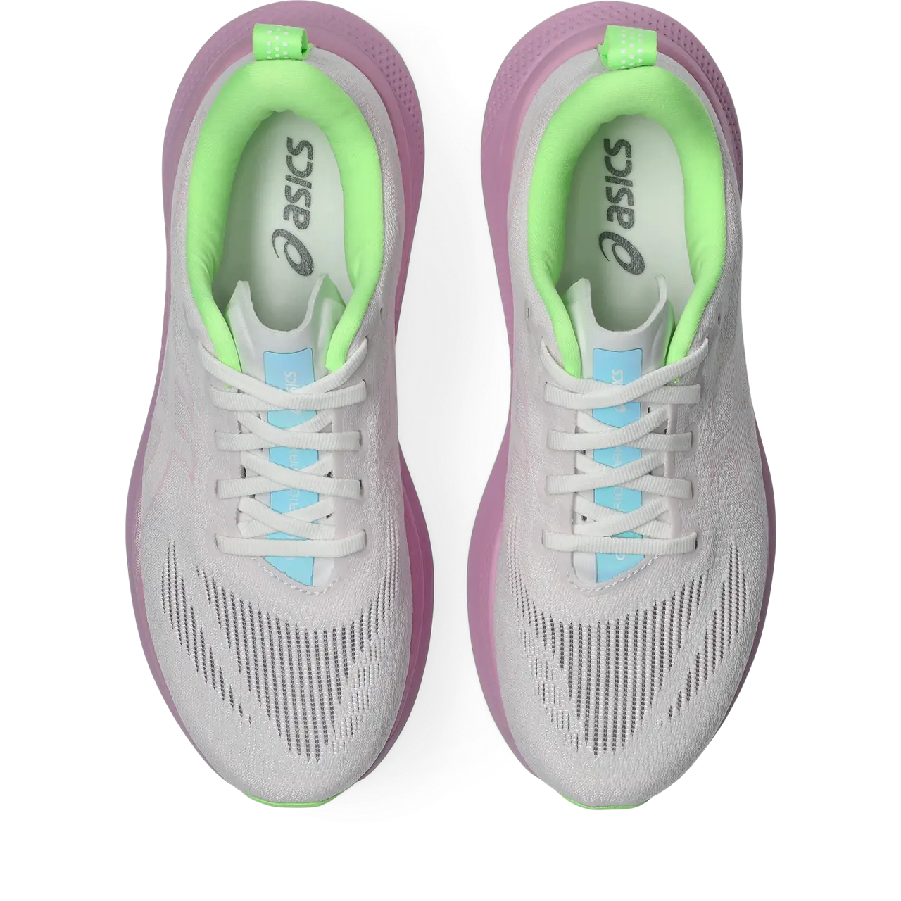 Asics Damenlaufschuhe Glideride Max 2, White/Hazy Lilac
