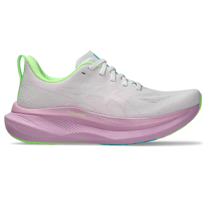 Asics Damenlaufschuhe Glideride Max 2, White/Hazy Lilac