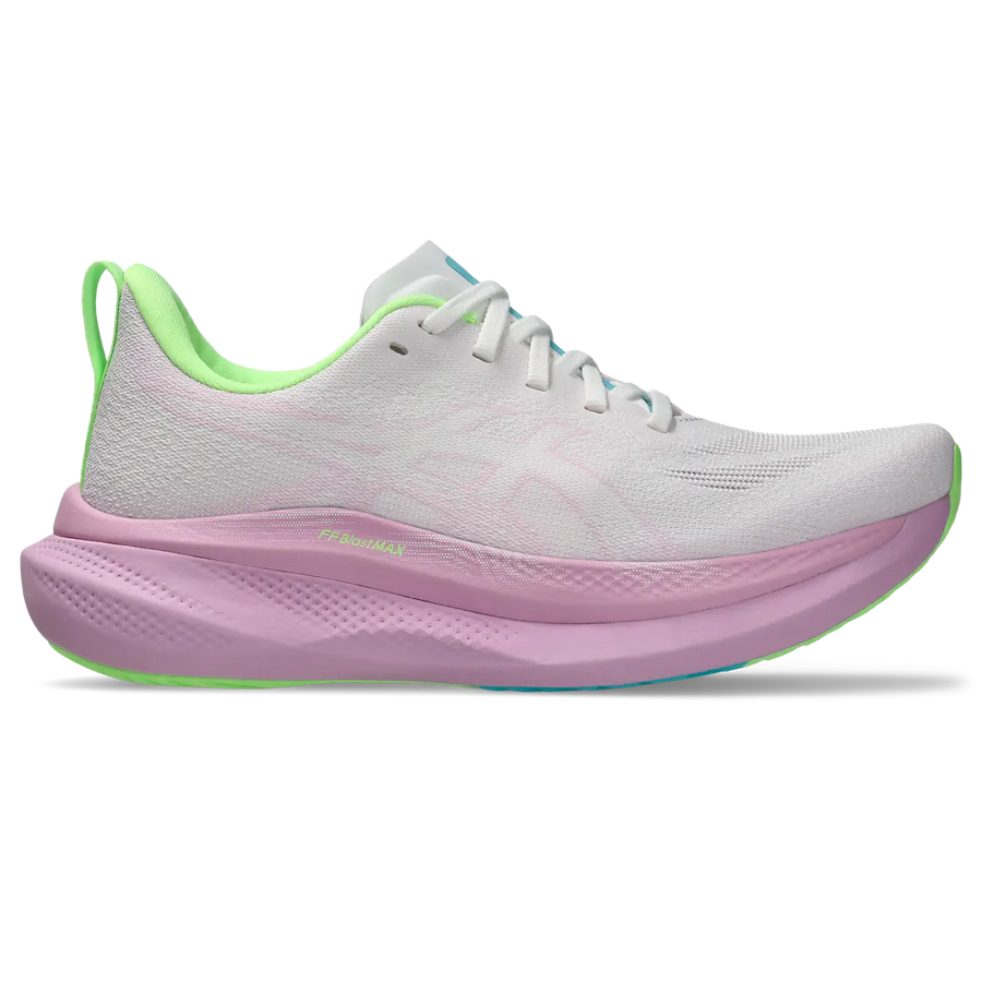 Asics Damenlaufschuhe Glideride Max 2, White/Hazy Lilac