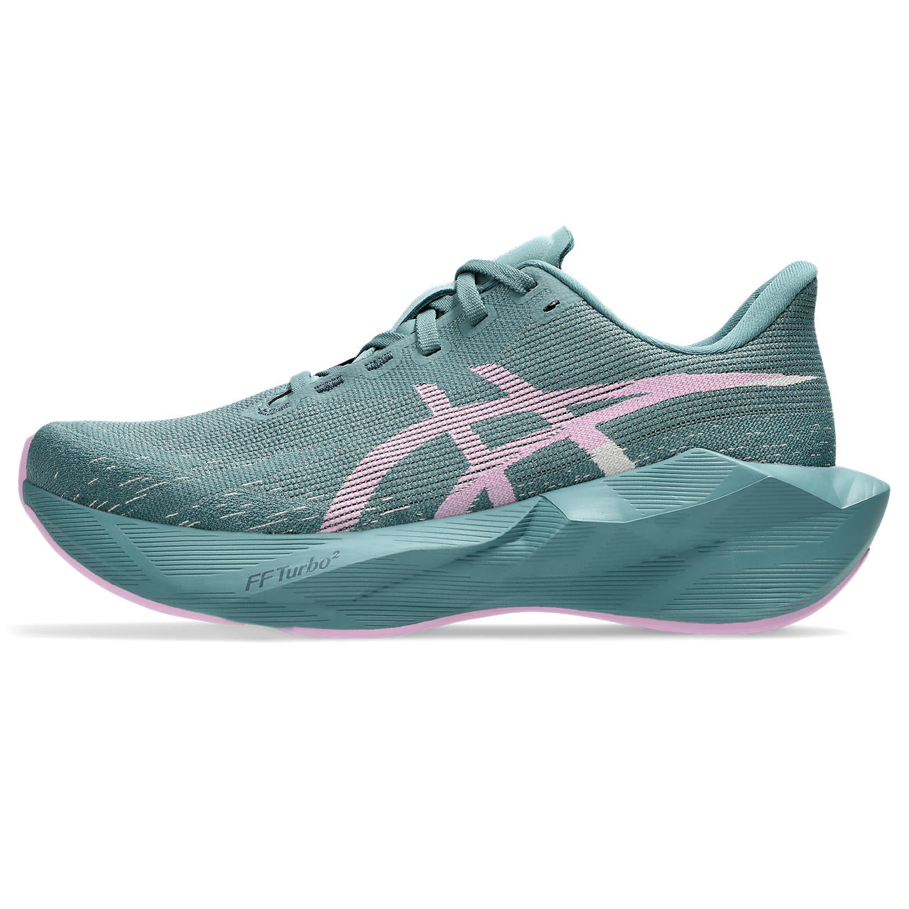 Asics Damenlaufschuhe Novablast 6, Foggy Teal/Hazy Lilac