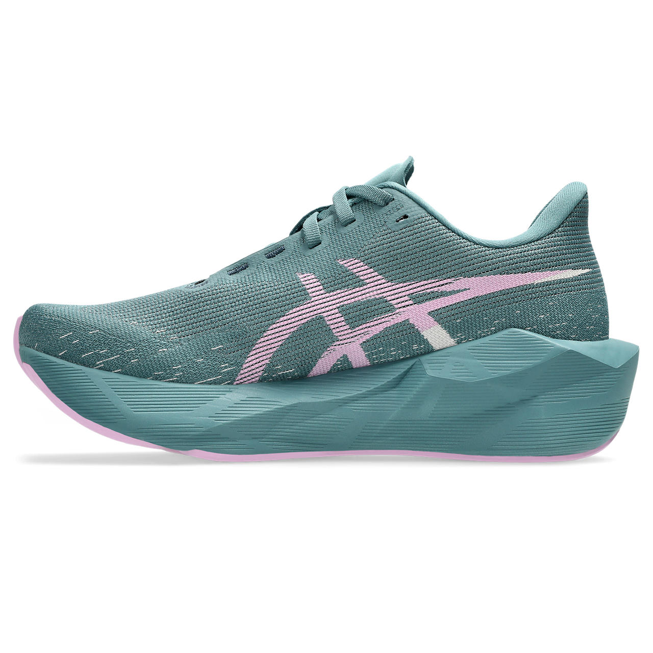 Asics Damenlaufschuhe Novablast 6, Foggy Teal/Hazy Lilac – Bild 