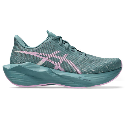 Asics Damenlaufschuhe Novablast 6, Foggy Teal/Hazy Lilac – grün / 37,5