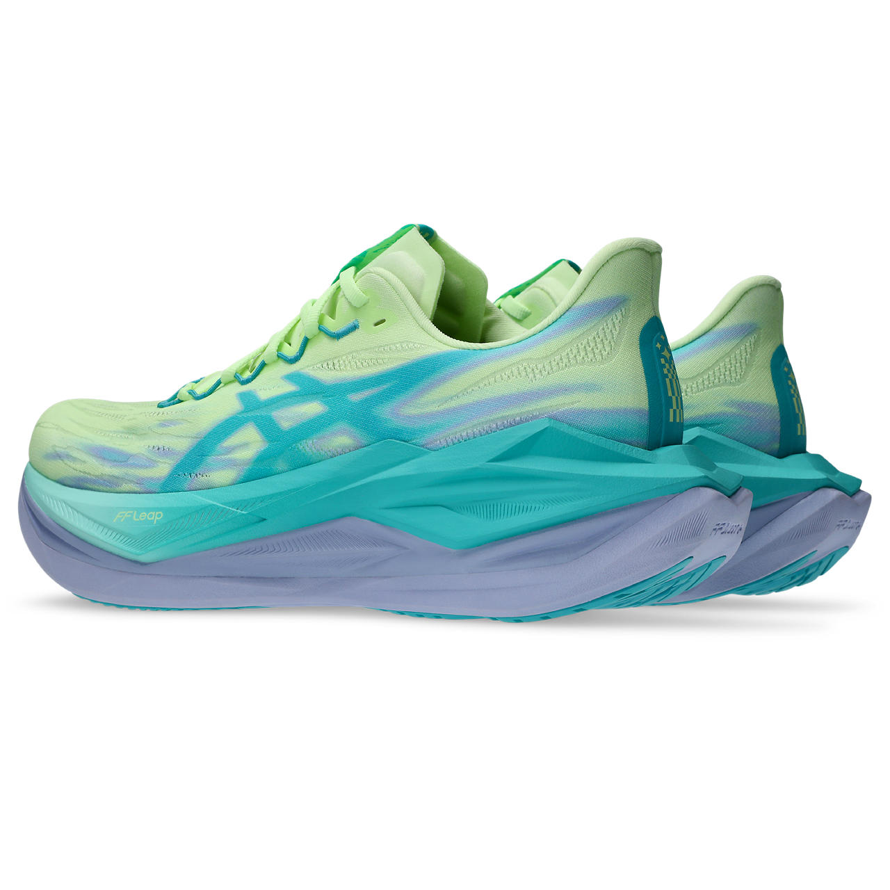 Asics Laufschuhe Superblast 3 Illuminate Yellow/Energy Aqua, neutraler Performance-Laufschuh mit FF Leap und hoher Dämpfung - machsport – Bild 