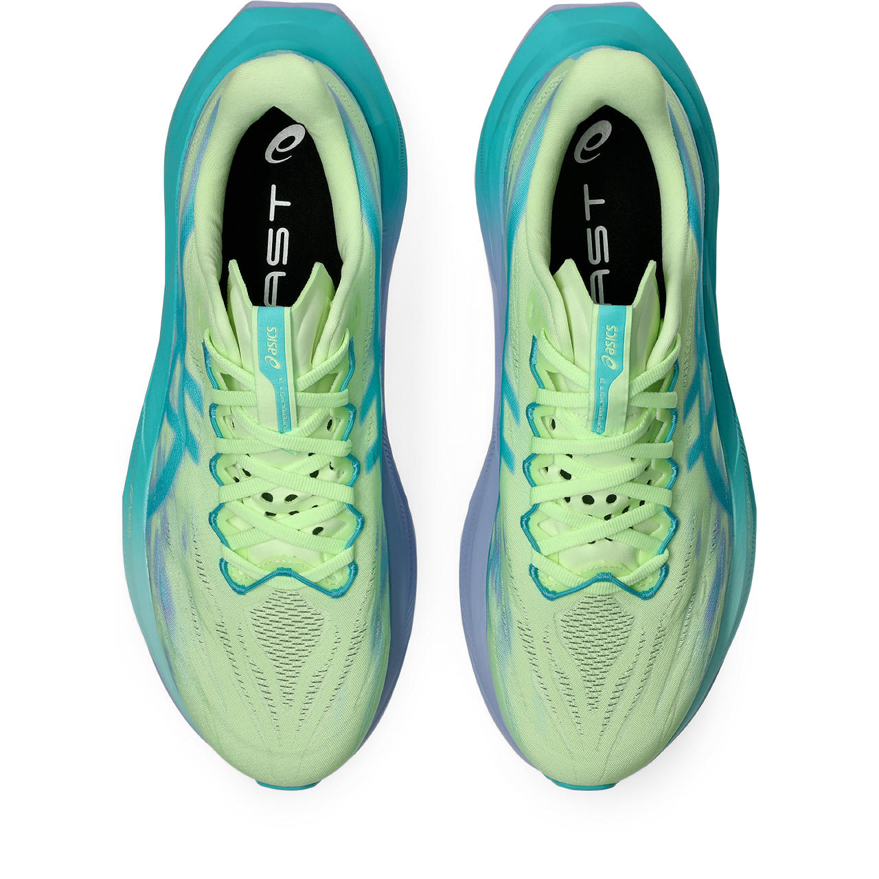 Asics Laufschuhe Superblast 3 Illuminate Yellow/Energy Aqua, neutraler Performance-Laufschuh mit FF Leap und hoher Dämpfung - machsport
