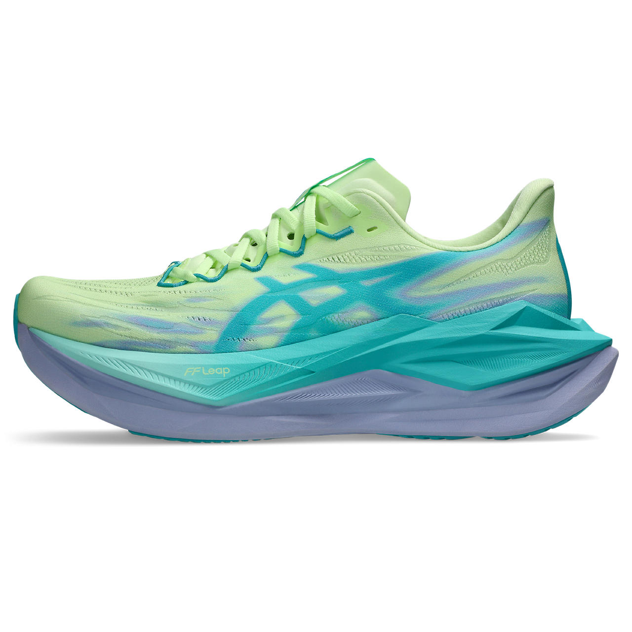 Asics Laufschuhe Superblast 3 Illuminate Yellow/Energy Aqua, neutraler Performance-Laufschuh mit FF Leap und hoher Dämpfung - machsport – Bild 