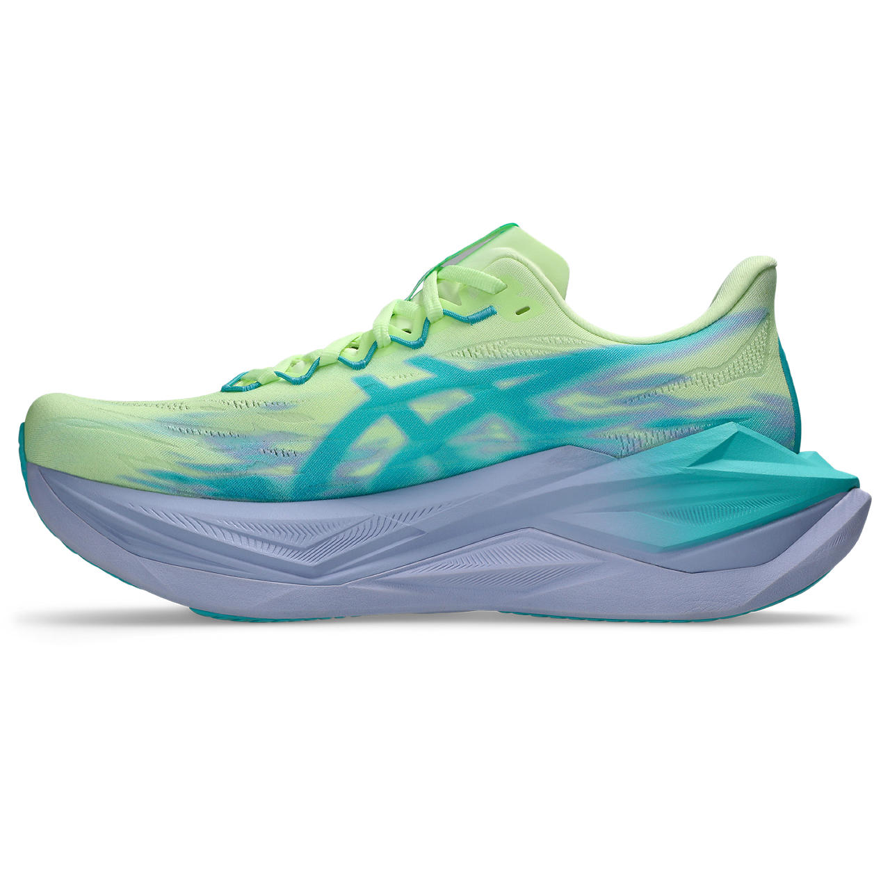 Asics Laufschuhe Superblast 3 Illuminate Yellow/Energy Aqua, neutraler Performance-Laufschuh mit FF Leap und hoher Dämpfung - machsport – Bild 