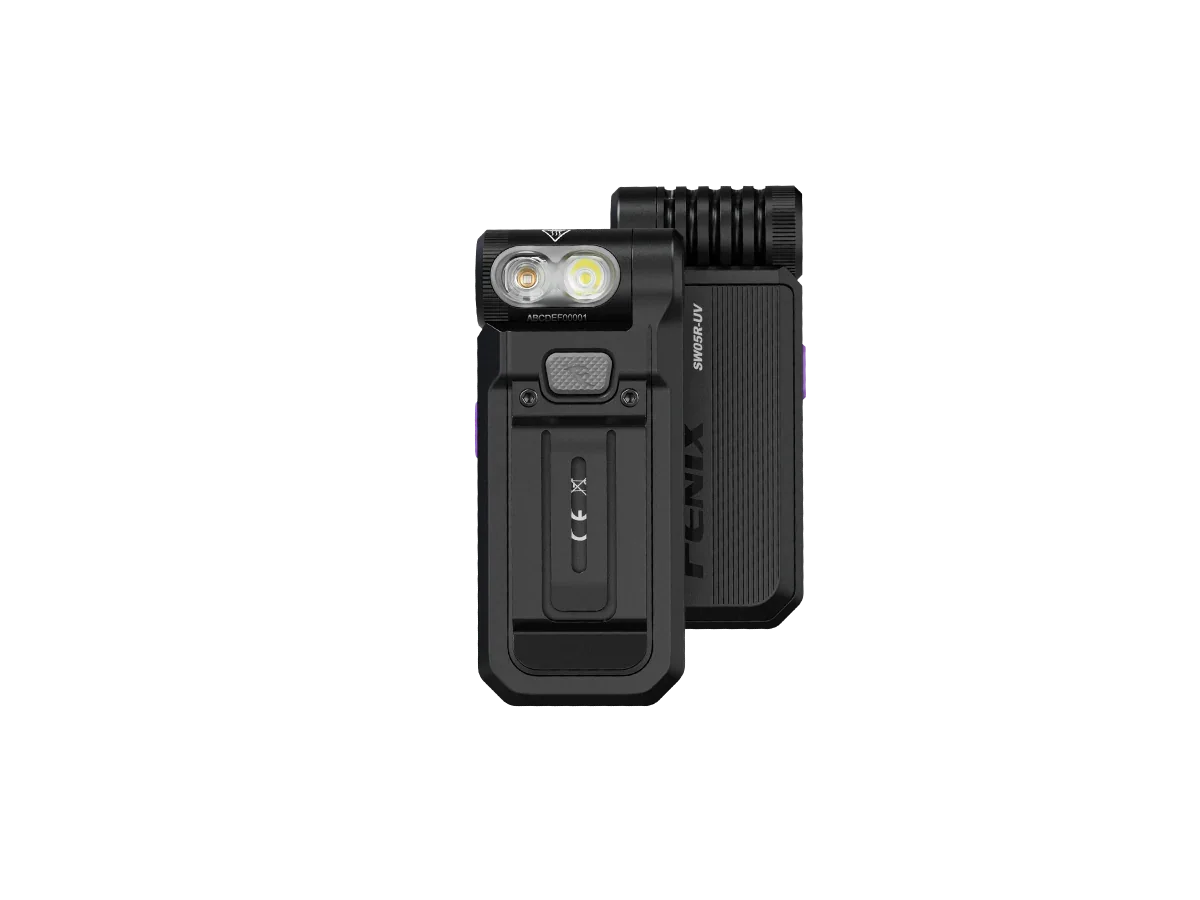 Fenix SW05R-UV kompakte Taschenlampe mit weißem Licht und starkem UV-Licht, 150 Lumen (Weißlicht) – Bild 