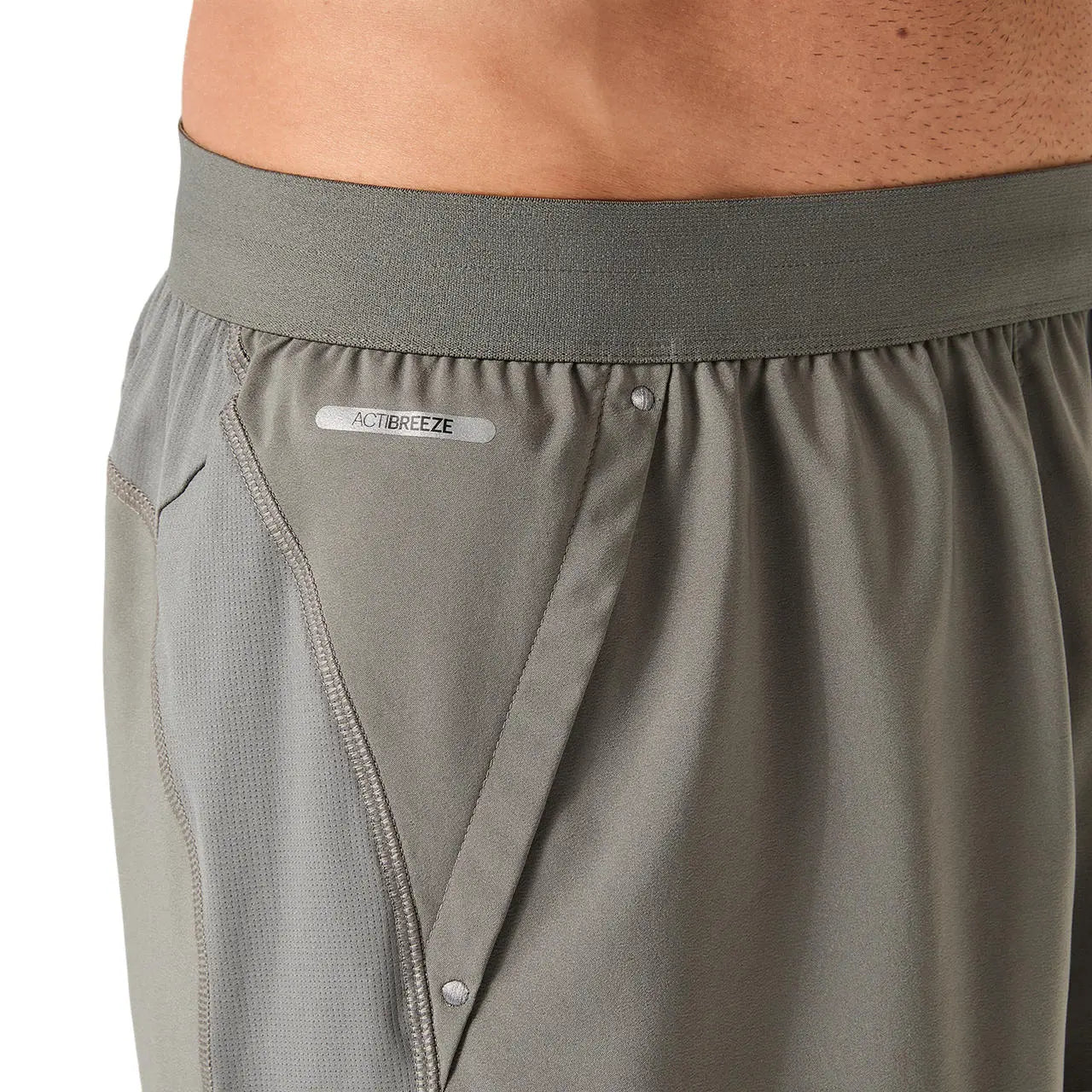 Asics Herrenlaufshort Road 5IN, truffle grey