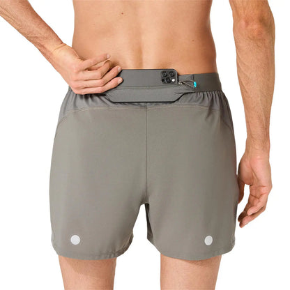 Asics Herrenlaufshort Road 5IN, truffle grey