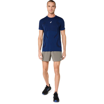 Asics Herrenlaufshort Road 5IN, truffle grey