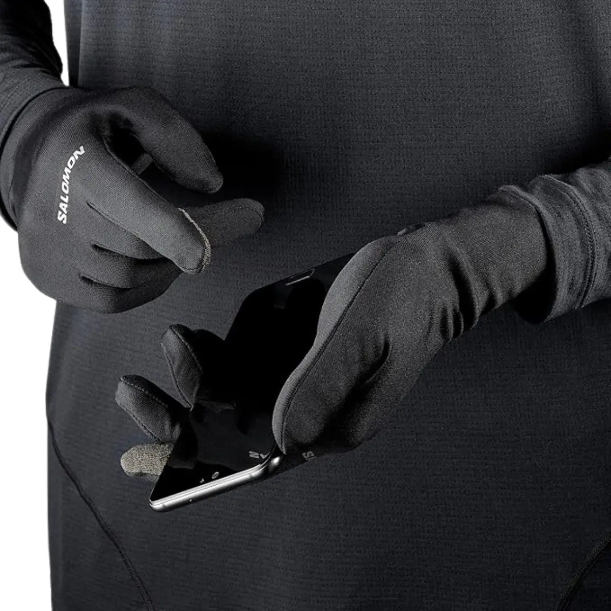 Salomon Laufhandschuhe Gloves Cross Warm, leichte Laufhandschuhe mit Touchscreen-Funktion - machsport