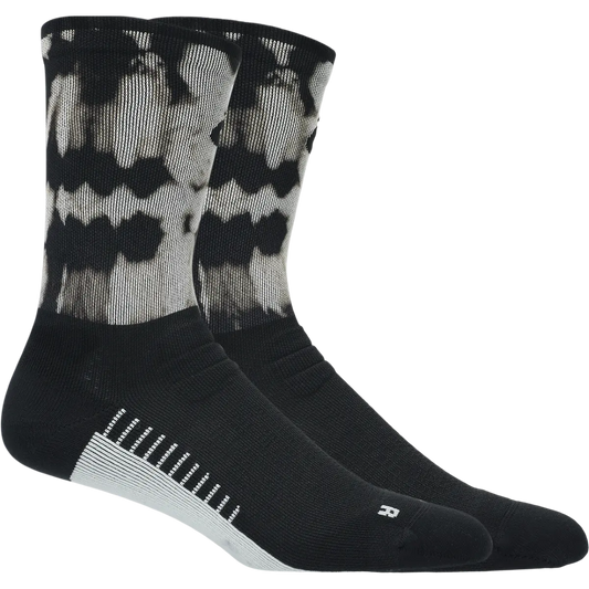 Asics Laufsocken Performance Run Sock Crew, Black/Cream – Rückansicht – schwarzweiß / 39-42