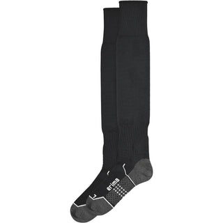Erima Stutzenstrumpf schwarz, funktionelle Fußballsocken mit verstärkter Ferse - machsport