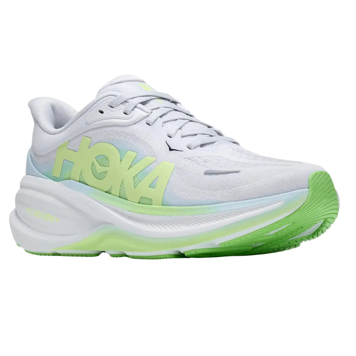 Hoka Damenlaufschuhe Clifton Pro, cosmic grey / neon yuzu – Bild 