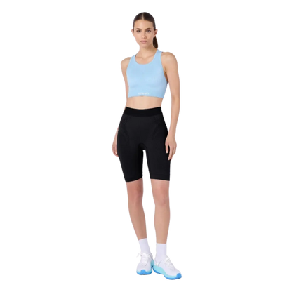 Uyn Damen Sport-BH Running Kymra Schwarz, atmungsaktiver Running Sport-BH mit stabilem Halt - machsport