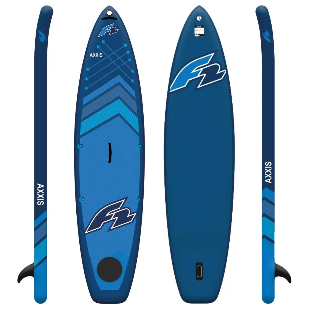 F2 Sup Axxis Smart 10,5'' Navy, aufblasbares SUP Board mit Smart Box und Akku-Pumpe für Touren und Freizeit - machsport