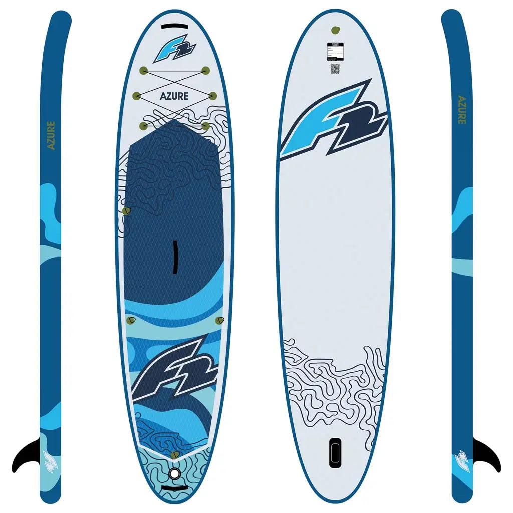 F2 Sup Azure Blue 2026 10,5'', aufblasbares Allround SUP Board für Touren, Freizeit und Einsteiger - machsport – Bild 