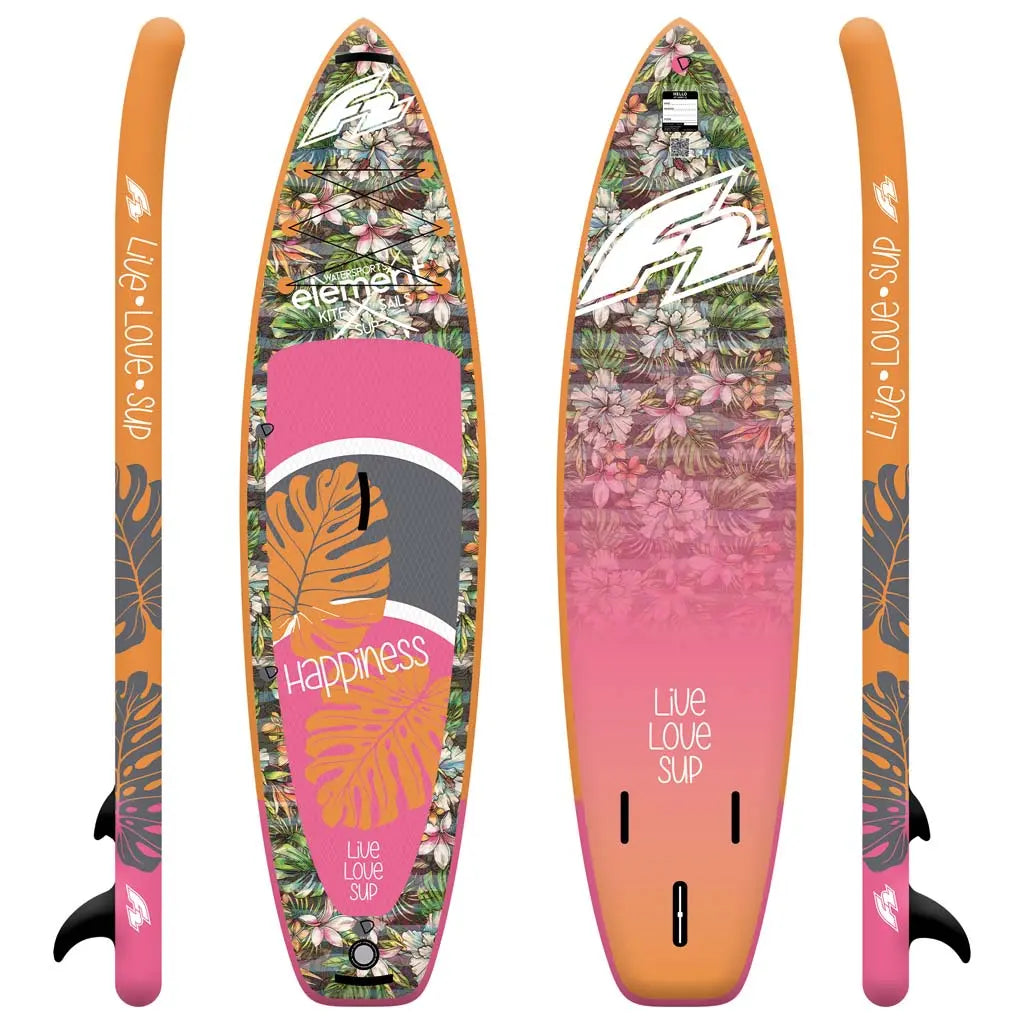 F2 Sup Happiness Pink 2026 10,5'', aufblasbares Damen SUP Board für sportliche Touren mit Carbon Paddel - machsport – Bild 